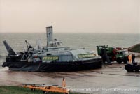 BH7 being moved to The Hovercraft Museum